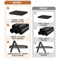 简易凳子靠背椅家用折叠椅子便携电脑椅培训会议椅餐椅宿舍办公椅