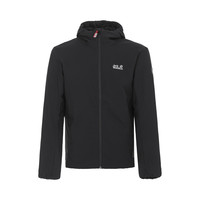 潮流百搭 男士黑色户外运动连帽夹克