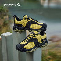 Saucony索康尼MTX RE男女同款休闲鞋复古休闲鞋子黑黄42