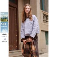 【24年冬臻暖羽绒服】轻薄白鸭绒翻领宽松短小个子撞色羽绒服M