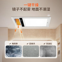 德力西 风暖浴霸灯卫生间取暖排气扇照明一体集成吊顶五合一暖风机