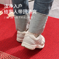 尚美巢品地垫入户门垫进门红色喜庆防滑脚垫门口玄关地毯垫子 巧克力色