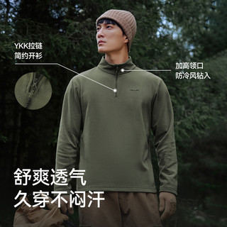 伯希和骑行服秋冬薄抓绒长袖山地自行车男休闲保暖内胆女轻量上衣 女-抹茶绿（恒温科技） XXL