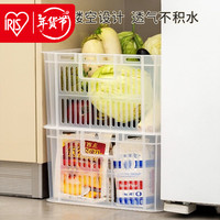 爱丽思(IRIS) 爱丽思收纳筐爱丽丝杂物整理收纳置物篮塑料筐厨房收纳筐iris 【沥水透气款】MC-18L透明色