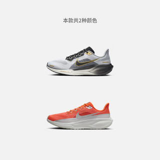 耐克（NIKE）飞马PEGASUS 41男子公路专业跑步鞋春季环保HQ2938 100白/黑/金属金/浅烟灰/暗烟灰/帆白 47.5