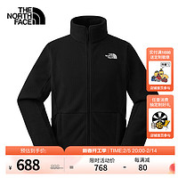 北面（The North Face）抓绒衣男外套户外保暖可做冲锋衣内胆24秋预|88R7 4H0/宇宙黑 S/165