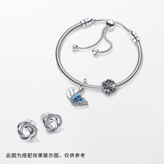 潘多拉（PANDORA）蓝色蝴蝶手链套装夏天动物轻奢小众设计感