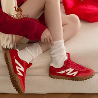 88VIP：骆驼 山海运动鞋女士秋冬鞋子女鞋复古德训鞋男士休闲板鞋