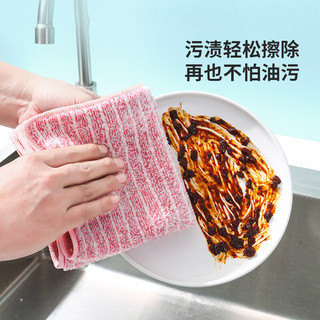 LYNN抹布 厨房洗碗布去油超强吸水加厚不易掉毛百洁布毛巾10片25*25cm 家庭清洁【吸水抹布】10片装