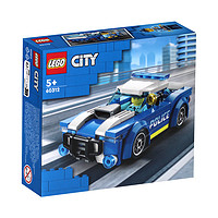 乐高 LEGO 城市系列 L60312 警车直升机赛车拼装玩具