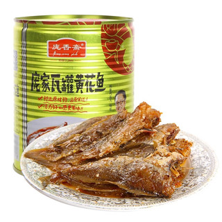 庞香斋瓦罐黄花鱼400g香酥红烧鱼肉罐头即食海鲜下饭下酒零食小吃 庞家瓦罐黄花鱼400g*5罐