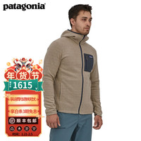 巴塔哥尼亚(Patagonia)男士R1保暖全拉链抓绒衣连帽开衫休闲外套Air Fu-Zip Hoody 40255