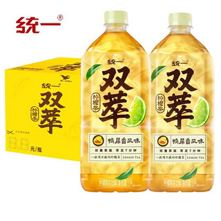 统一 双萃柠檬茶鸭屎香风味1L*8瓶