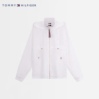 Tommy Hilfiger25新款春夏女装休闲净色轻薄立领连帽风衣款单夹克外套03979
