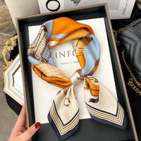 GARRAS 丝巾女士桑蚕丝真丝搭配防晒小方巾送长辈妈妈生日礼物 主图色 68*68cm/教师节礼物女老师