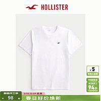 HOLLISTER24春秋新经典小海鸥情侣短袖T恤男装女装KI324-4292 白色  (180/100A)