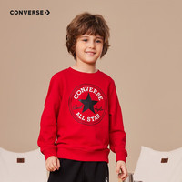 匡威（Converse） 匡威童装男童卫衣春秋儿童圆领套头上衣打底衫保暖卫衣 探戈红(春秋毛圈) 150 【150(M)】