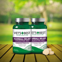 VET'S BEST 美国绿十字VET'S 猫草片猫咪毛球化毛膏60粒两瓶装