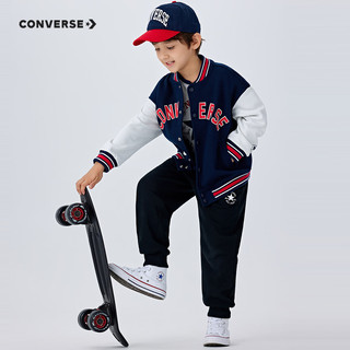 Converse匡威童装男童夹克2025春本命年红色拜年服中大童加厚保暖外套上衣 藏青蓝 110 【110/52(4)】
