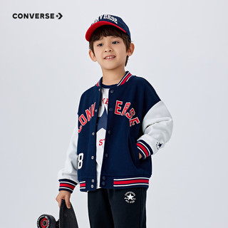 Converse匡威童装男童夹克2025春本命年红色拜年服中大童加厚保暖外套上衣 藏青蓝 110 【110/52(4)】