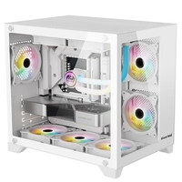 长城(Great Wall)冰霜T5海景房机箱(MATX/双面全景玻璃/9风扇位/240水冷) T5白色