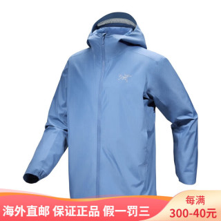 始祖鸟（ARC'TERYX）男士软壳 SOLANO HOODY 防风耐磨舒适透气连帽夹克 Stone Wash蓝色 S