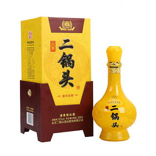 永丰牌北京二锅头黄龙白酒礼盒装纯粮酿造*6瓶整箱