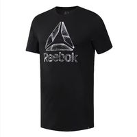 Reebok/锐步 DY7831运动全棉透气休闲短袖T恤黑男