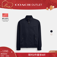 蔻驰（COACH）奥莱男士HARRINGTON外出百搭夹克外套 海军蓝色 S