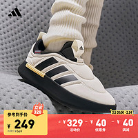 adidas ADIPUFF面包鞋柔软舒适保暖可踩跟棉鞋冬季阿迪达斯轻运动 汉玉白/黑色/浅橙黄 48.5