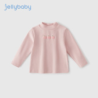 JELLYBABY童装秋季宝宝秋装长袖小女孩上衣3儿童半高领衣服秋冬款女童t恤