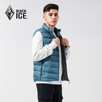 25黑冰男款立领600蓬鹅绒羽绒薄款拉链马甲保暖羽绒背心8133