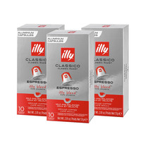 ILLY法国意利咖啡胶囊纯黑咖啡美式意式适用浓遇胶囊机 浓缩中烘*3盒 25.2-4月