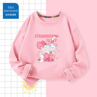 迷你真维斯 MINI JEANSWEST迷你真维斯儿童长袖t恤纯棉女童春秋打底衫宽松可爱上衣女孩童装 【纯棉长袖】