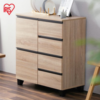 爱丽思（IRIS）木制收纳储物柜客厅靠墙抽屉柜家用餐边置物架茶水橱柜简约小桌子 木制简约收纳柜RCB-790