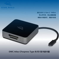OTHER WORLD COMPUTING CFexpress TypeB/SD二合一读卡器 3.2Gen2（10Gb/s）相机存储卡高速读卡器USB-C接口电脑iPad可用 黑色 TypeB/SD二合