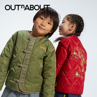 OUTnABOUT 出门走走 儿童刺绣棉服拜年过年棉袄中国元素男女童红色外套