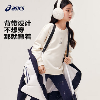 亚瑟士（asics）童装儿童冬季三防羽绒服2024反季舒适羽绒外套334241073005 001黑色-清洁度850-白鸭绒 140 -(加厚充绒量151g)