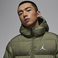 耐克（NIKE）Jordan耐克乔丹男防泼水夹克春季棉服外套保暖舒适梭织FV7318 222中橄榄绿/黑 L