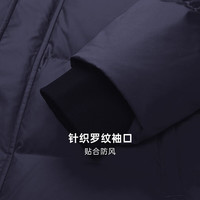 HOTSUIT后秀男鸭绒羽绒服加厚防风防寒保暖连帽运动外套 矿物黑 XL