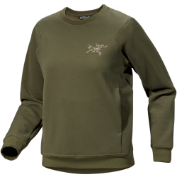 ARC'TERYX AESTAS CREW 保暖 女子 抓绒衫 TATSU/ESOTERIC/复古绿/极致棕