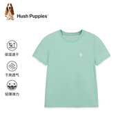 暇步士(Hush Puppies)【速干】童装儿童男女中性大童2025夏季时尚活力马卡龙色系短袖