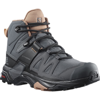 萨洛蒙(Salomon)男鞋 户外运动防水透气防护徒步鞋登山鞋 X ULTRA 4 MID GTX L41295600 乌木黑/摩卡慕斯棕 【40】英码6.5码