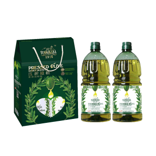 橄榄调和油1.8L*2瓶礼盒装食用油植物油物理冷压榨
