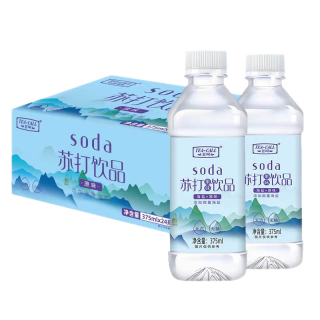 茗叫苏打水饮料弱碱性水无糖无气海盐整箱批发
