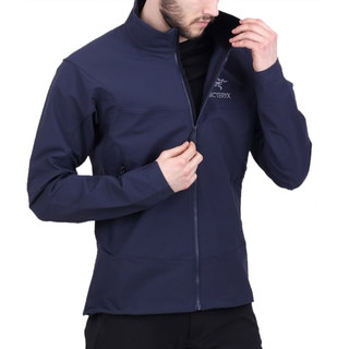 始祖鸟（ARC’TERYX） Gamma jacket 夹克 男轻型防风软壳夹克立领防风衣秋冬 Black Sapphire M（69-81kg）