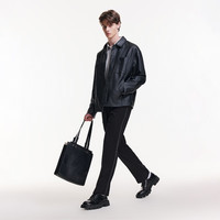 杰克·琼斯(JACK&JONES) 秋季宽松舒适简约时尚纯色潮流休闲上衣男士夹克外套男装