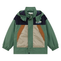 男童外套登山服儿童户外露营防水连帽上衣保暖棉服春季中大童装潮