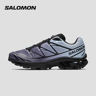 萨洛蒙（Salomon）男女款 户外运动潮流搭配轻量透气越野休闲鞋 XT-6 CHROMATIC 黑色 475908 6 (39 1/3)