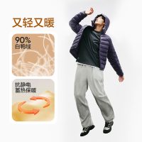 移动端、京东百亿补贴：网易严选 男士90白鸭绒 羽绒服清仓爆款！抗菌连帽外套
